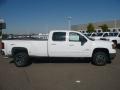 2009 Summit White GMC Sierra 3500HD SLT Crew Cab 4x4 Dually  photo #3