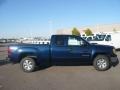 2009 Midnight Blue Metallic GMC Sierra 1500 SLE Extended Cab 4x4  photo #3