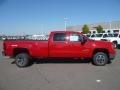 2009 Fire Red GMC Sierra 3500HD SLT Crew Cab 4x4 Dually  photo #3