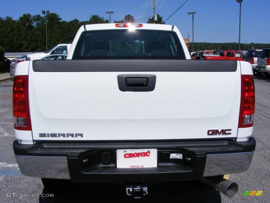 2009 Sierra 2500HD Work Truck Crew Cab 4x4 - Summit White / Dark Titanium photo #7