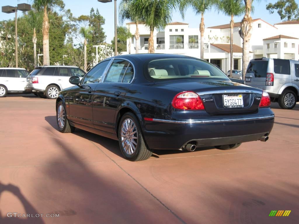 2006 S-Type 4.2 - Midnight Blue Metallic / Ivory photo #5