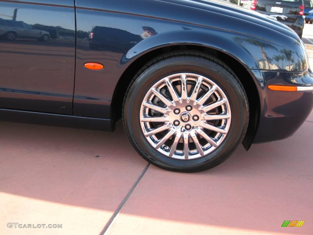 2006 S-Type 4.2 - Midnight Blue Metallic / Ivory photo #8