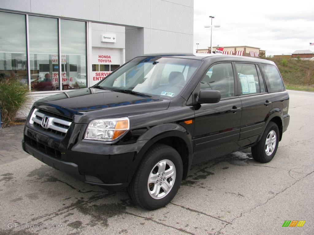 2007 Pilot LX 4WD - Formal Black / Gray photo #2