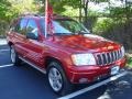 2002 Inferno Red Tinted Pearlcoat Jeep Grand Cherokee Overland 4x4  photo #7
