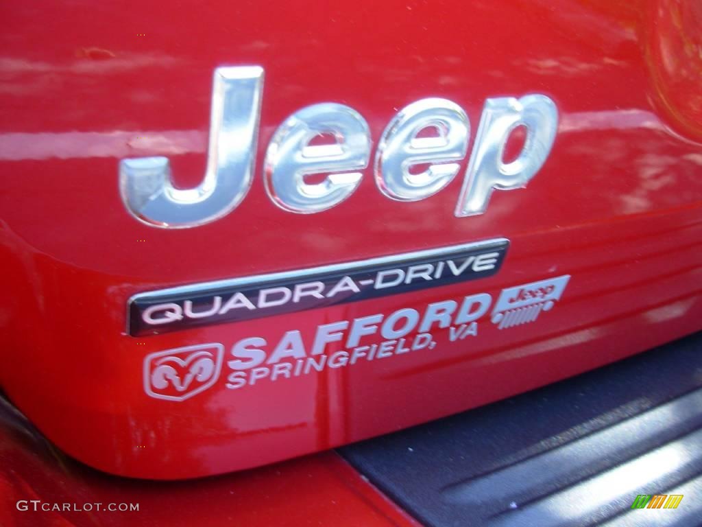 2002 Grand Cherokee Overland 4x4 - Inferno Red Tinted Pearlcoat / Dark Slate Gray/Light Slate Gray photo #10