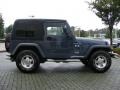 2002 Steel Blue Pearl Jeep Wrangler X 4x4  photo #6