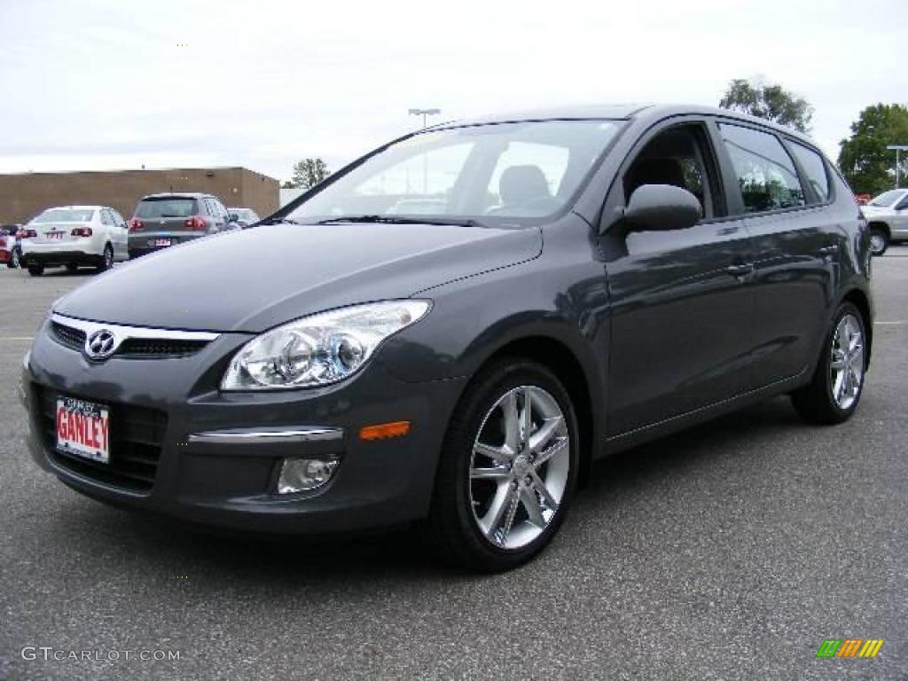 2009 Elantra Touring - Carbon Gray / Black photo #1