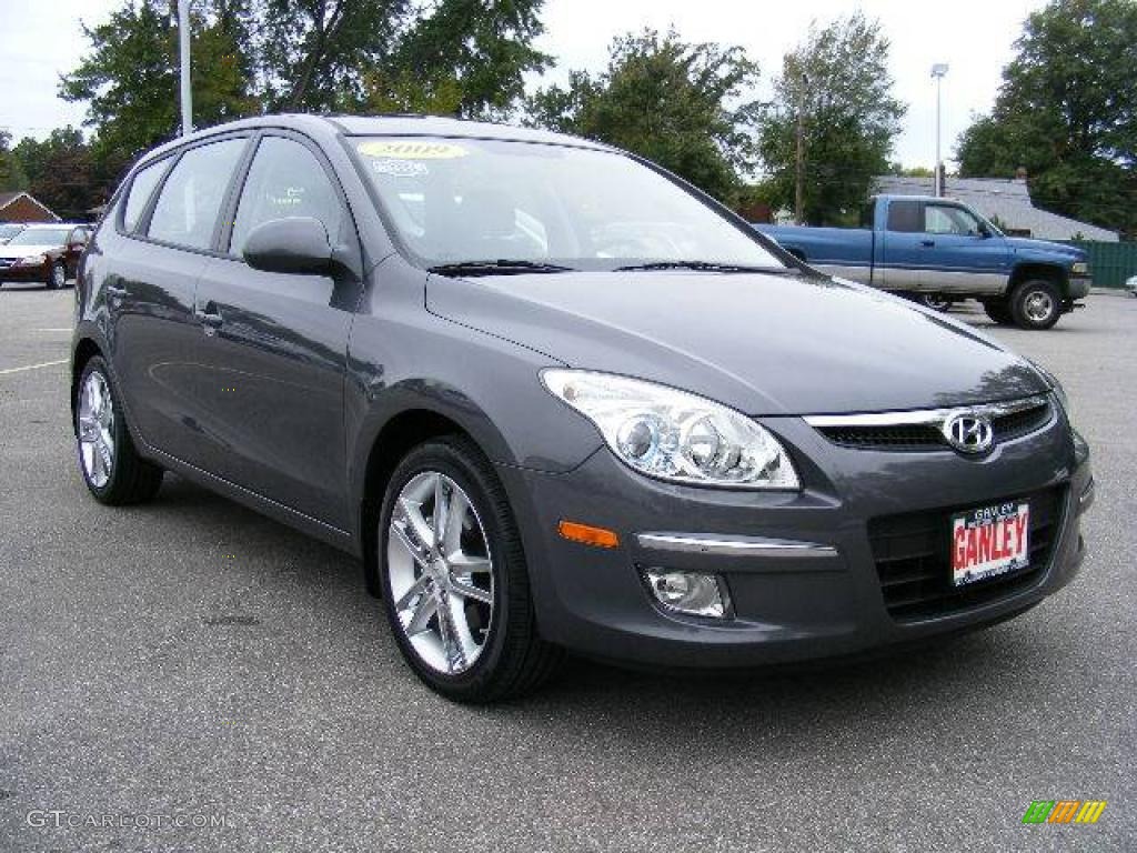 2009 Elantra Touring - Carbon Gray / Black photo #7