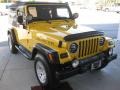 2006 Solar Yellow Jeep Wrangler Unlimited Rubicon 4x4  photo #7