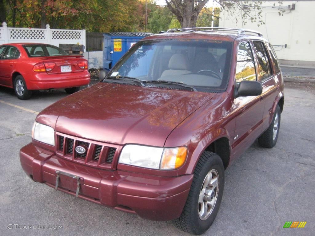 2002 Sportage 4x4 - Pepper Red / Gray photo #1