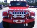 2009 Flame Red Jeep Wrangler Unlimited X 4x4  photo #3