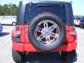 2009 Flame Red Jeep Wrangler Unlimited X 4x4  photo #7