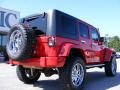 2009 Flame Red Jeep Wrangler Unlimited X 4x4  photo #8