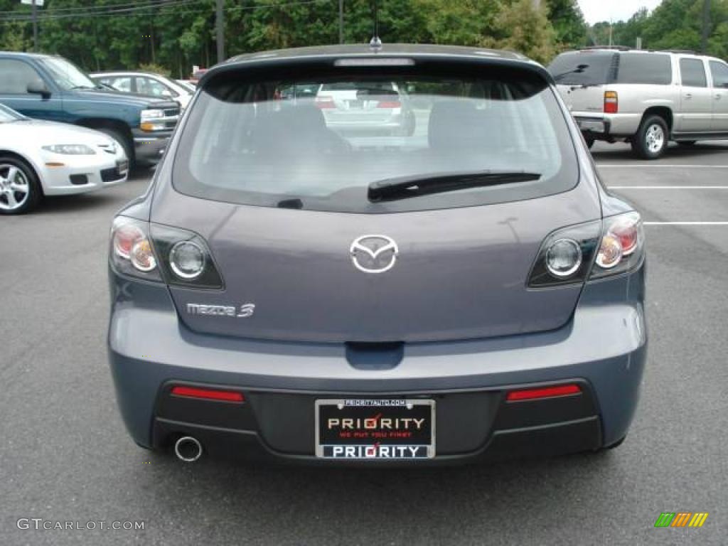 2008 MAZDA3 s Sport Hatchback - Galaxy Gray Mica / Gray photo #4