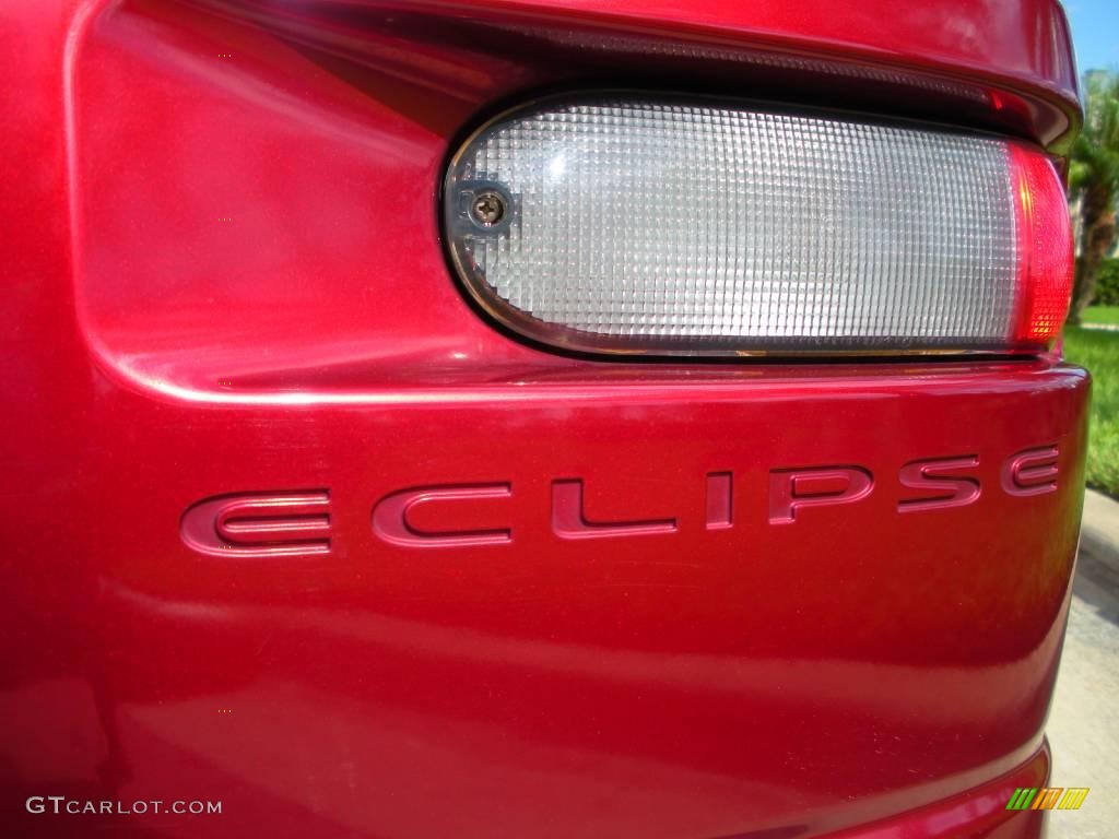2000 Eclipse GT Coupe - Primal Red Pearl / Beige photo #9