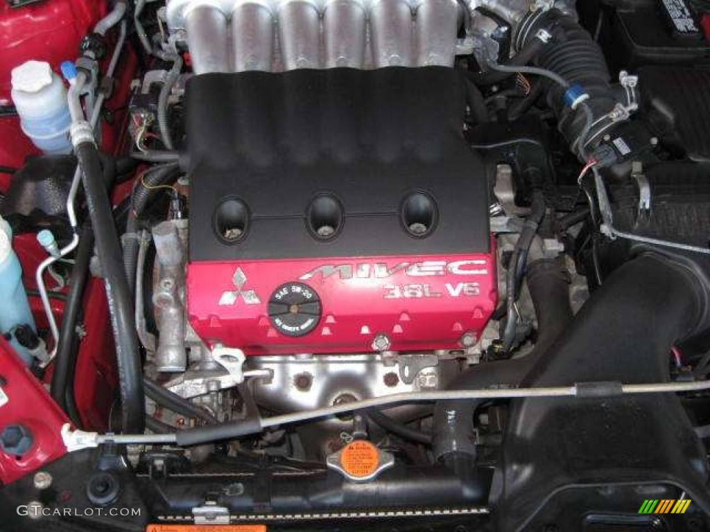 2007 Eclipse GT Coupe - Pure Red / Dark Charcoal photo #9