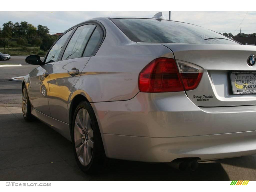 2006 3 Series 325i Sedan - Titanium Silver Metallic / Black photo #4