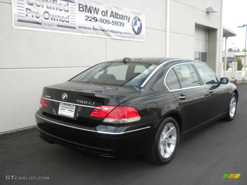 2006 7 Series 750Li Sedan - Jet Black / Black Nasca Leather photo #22
