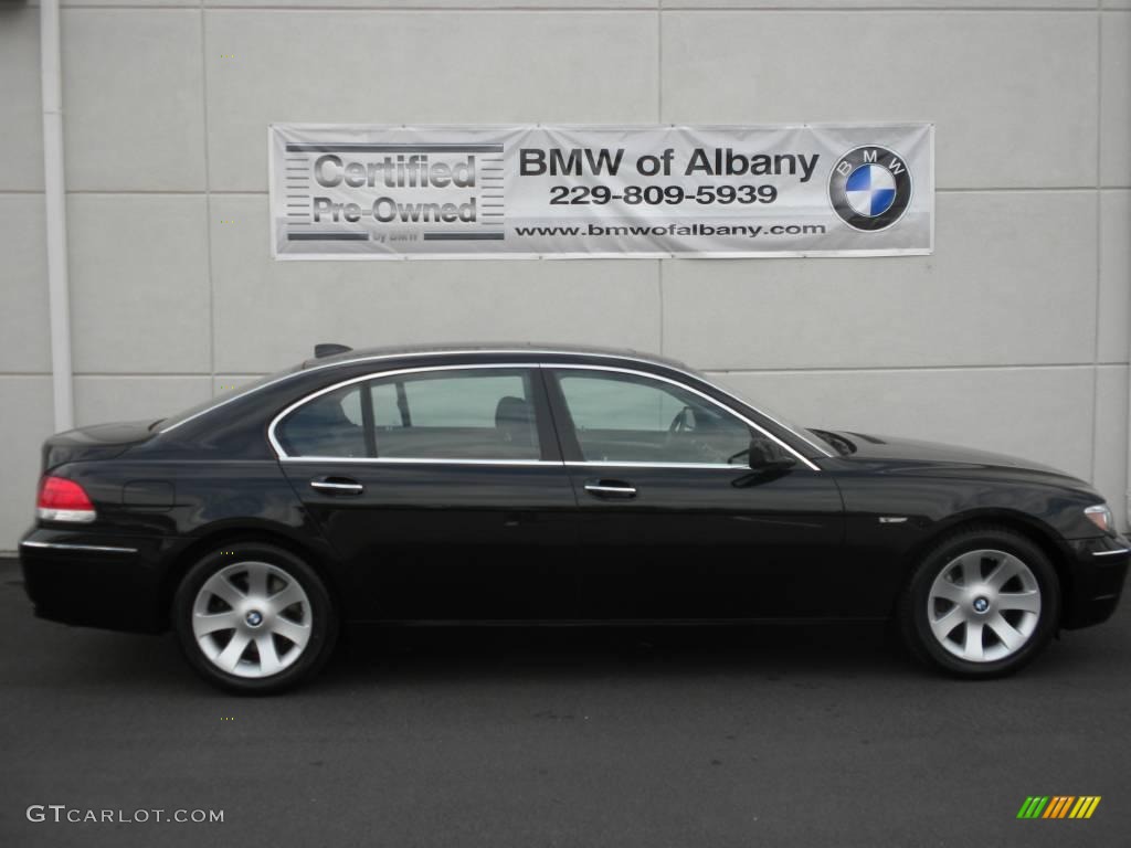 2006 7 Series 750Li Sedan - Jet Black / Black Nasca Leather photo #23