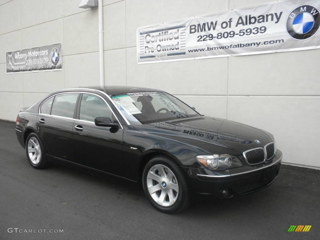 2006 7 Series 750Li Sedan - Jet Black / Black Nasca Leather photo #24