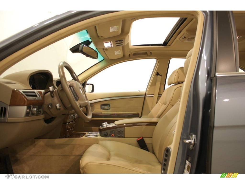 2006 7 Series 750Li Sedan - Michigan Blue Metallic / Dark Beige/Beige III photo #10