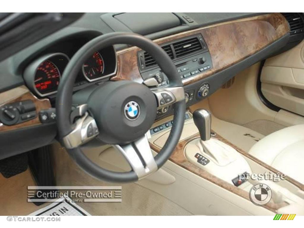 2006 Z4 3.0i Roadster - Jet Black / Beige photo #4