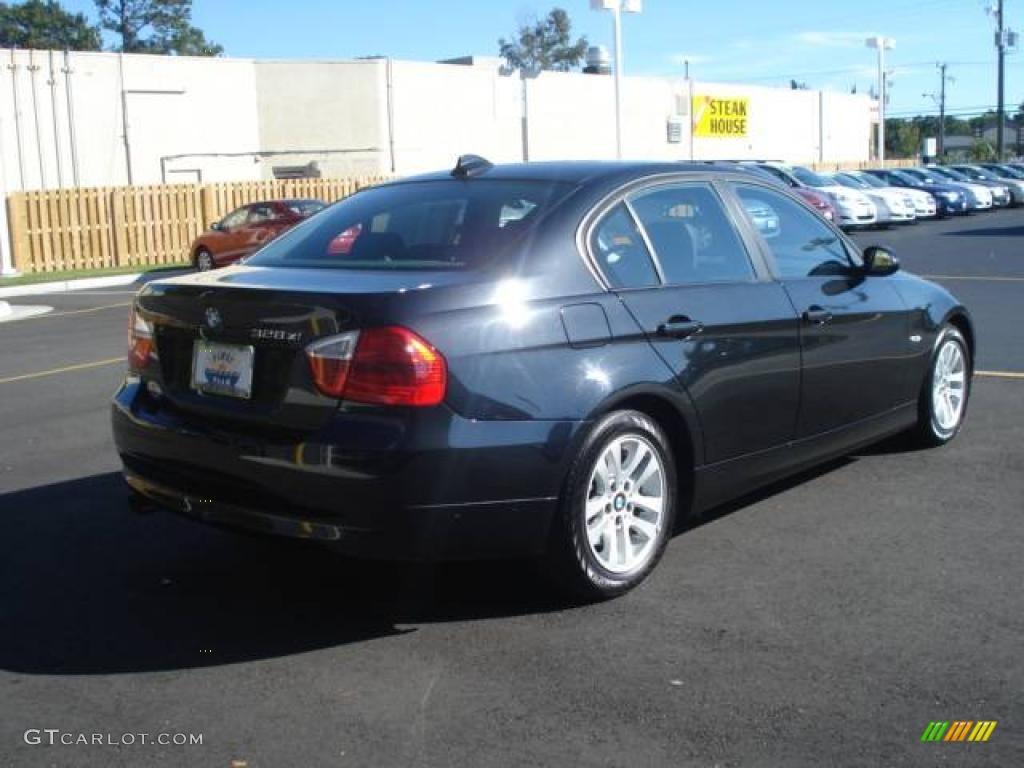 2007 3 Series 328xi Sedan - Jet Black / Black photo #4