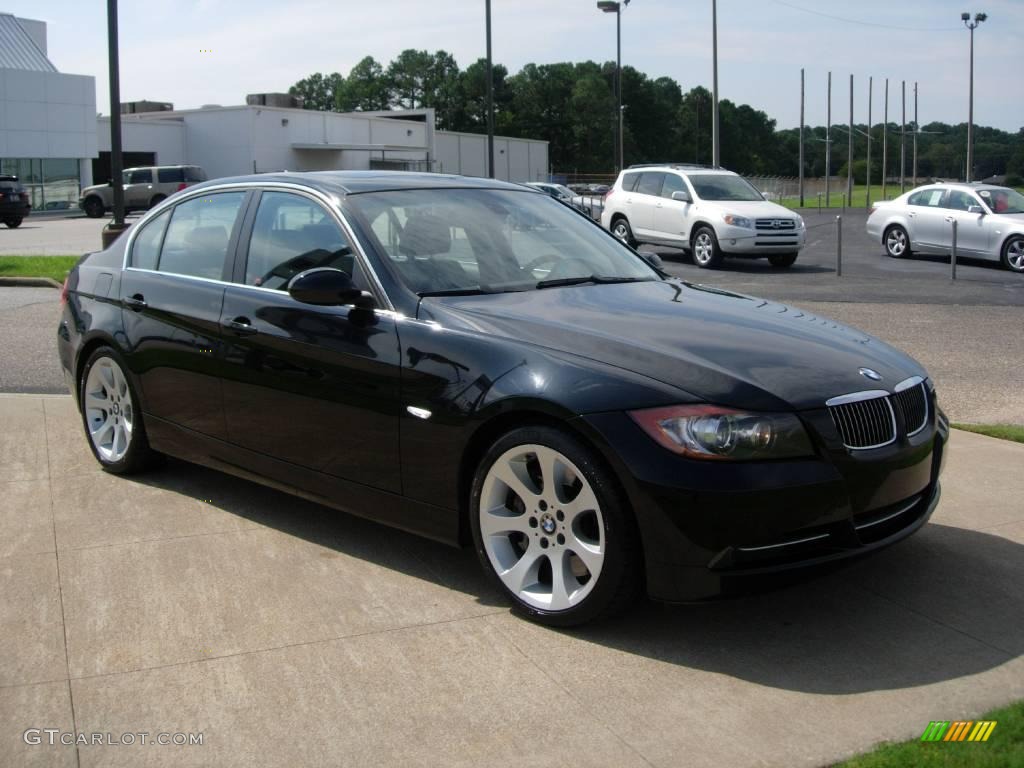 2007 3 Series 335i Sedan - Jet Black / Black photo #2
