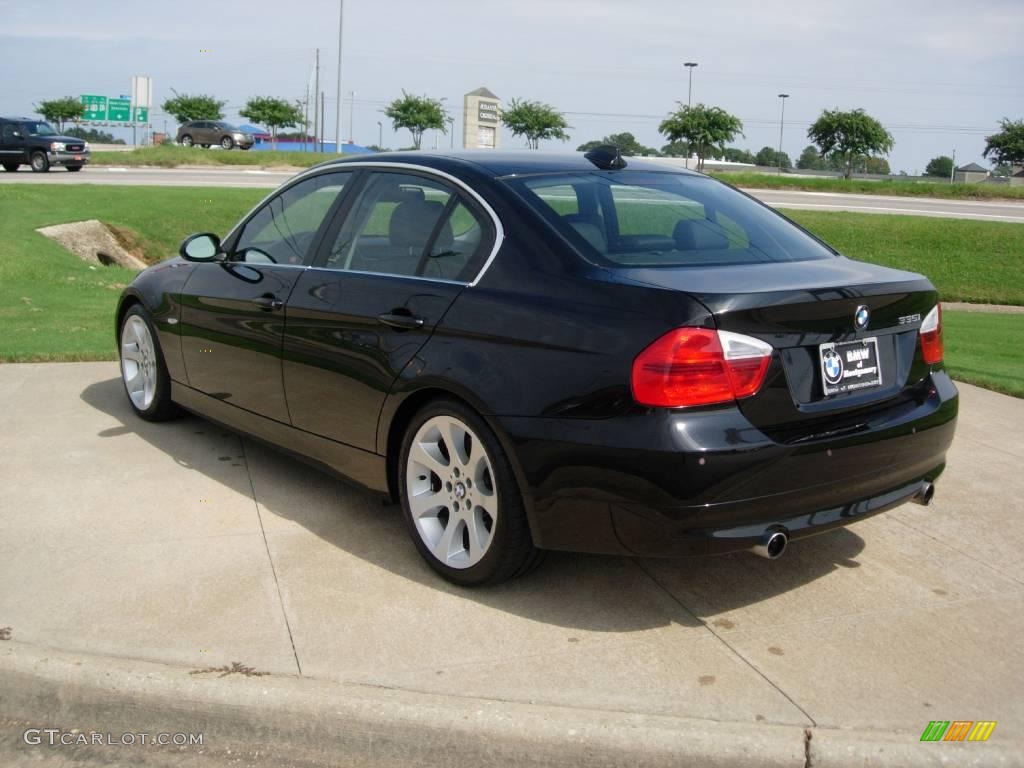 2007 3 Series 335i Sedan - Jet Black / Black photo #3