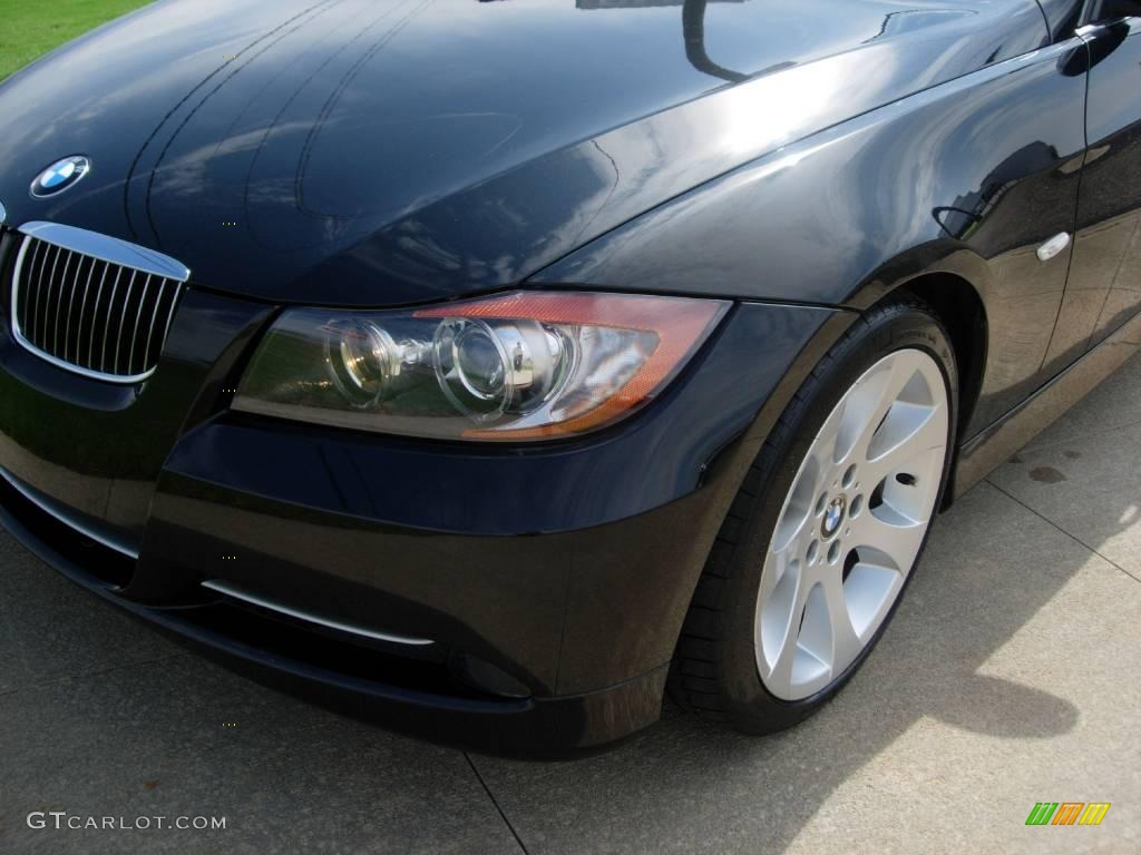 2007 3 Series 335i Sedan - Jet Black / Black photo #8