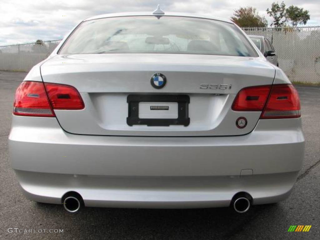 2007 3 Series 335i Coupe - Titanium Silver Metallic / Black photo #4