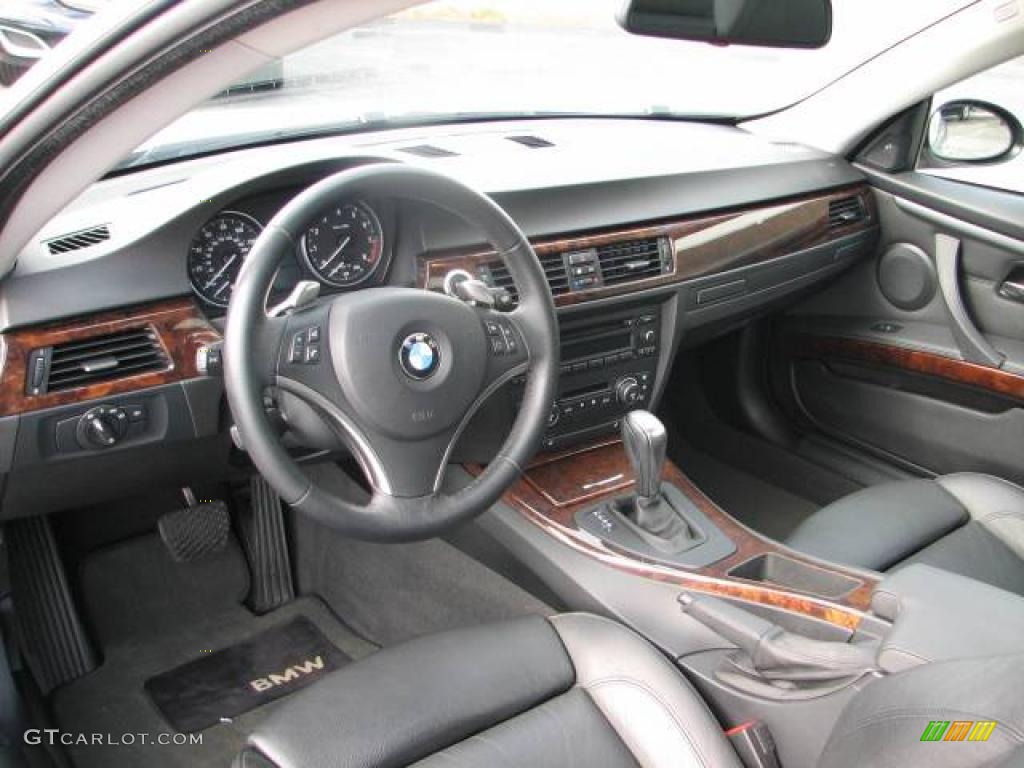 2007 3 Series 335i Coupe - Titanium Silver Metallic / Black photo #7