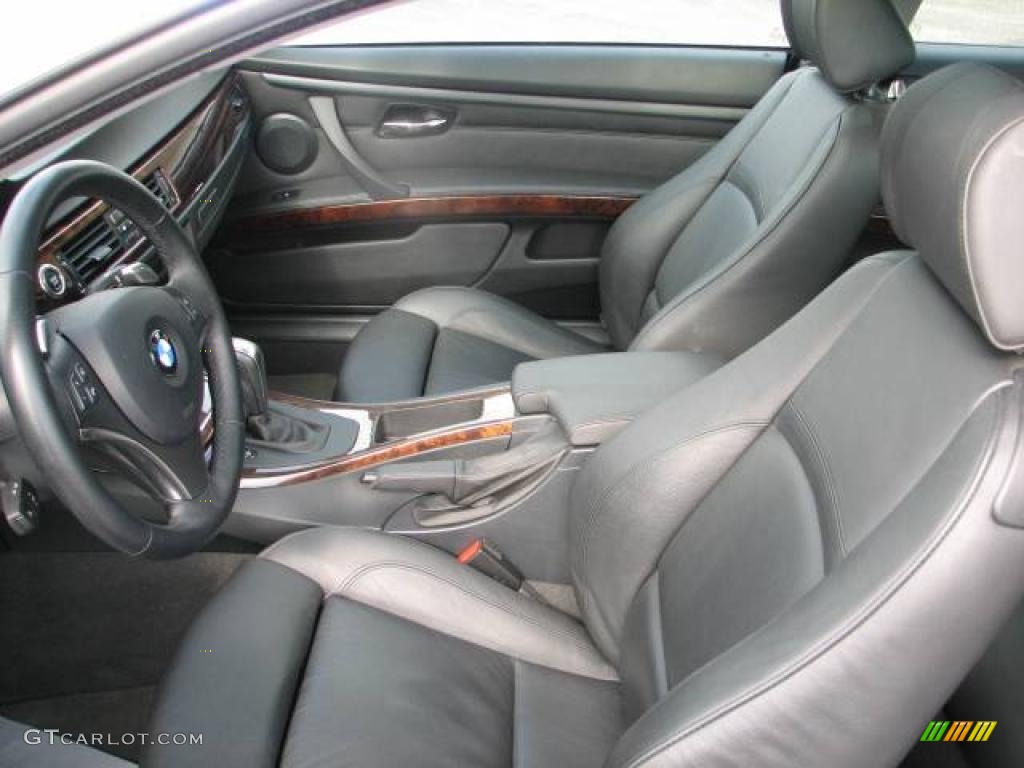 2007 3 Series 335i Coupe - Titanium Silver Metallic / Black photo #8