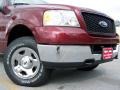 2005 Dark Toreador Red Metallic Ford F150 XLT SuperCrew 4x4  photo #2