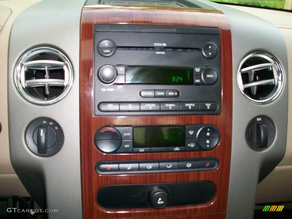 2005 F150 Lariat SuperCab 4x4 - Medium Wedgewood Blue Metallic / Tan photo #16