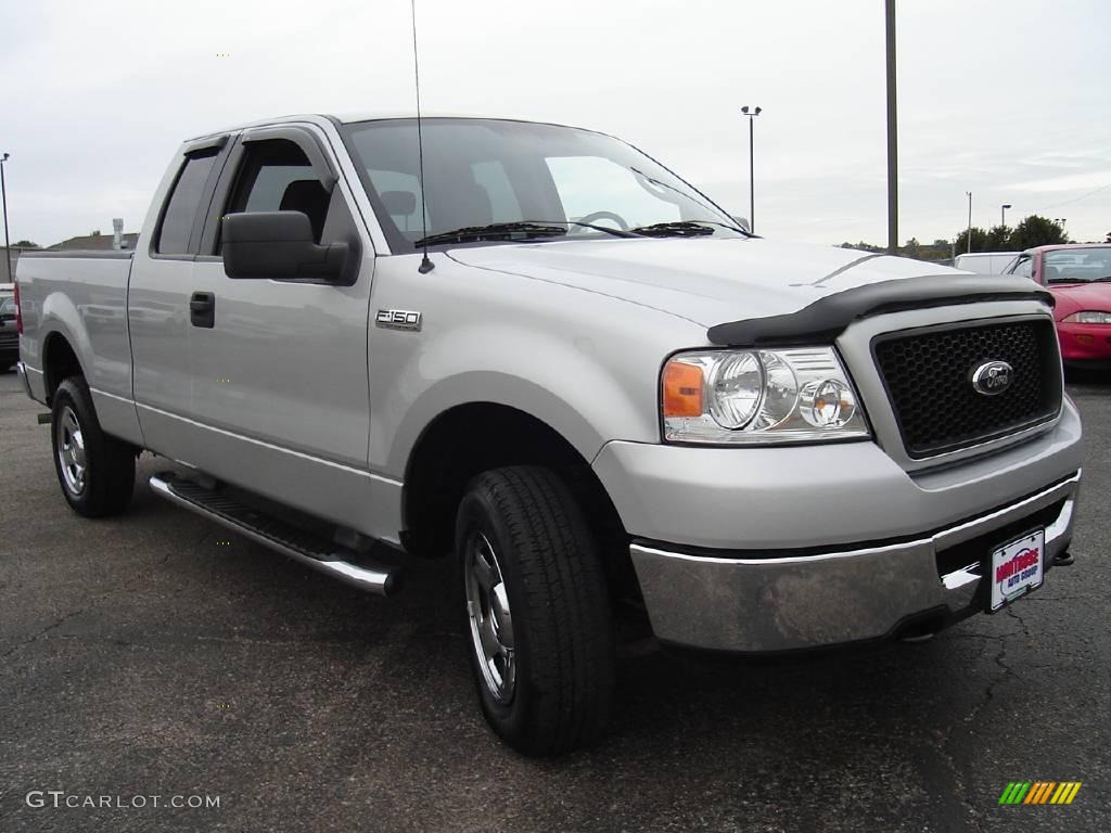 2006 F150 XLT SuperCab 4x4 - Silver Metallic / Medium/Dark Flint photo #7