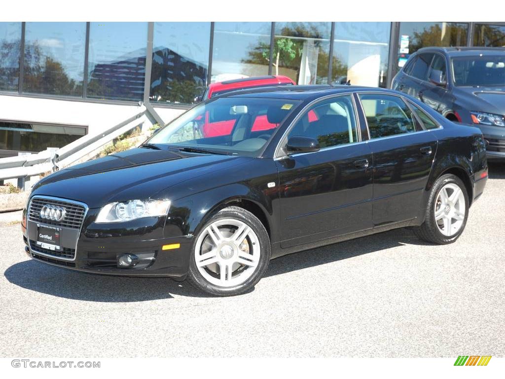 2007 A4 2.0T quattro Sedan - Brilliant Black / Ebony photo #2