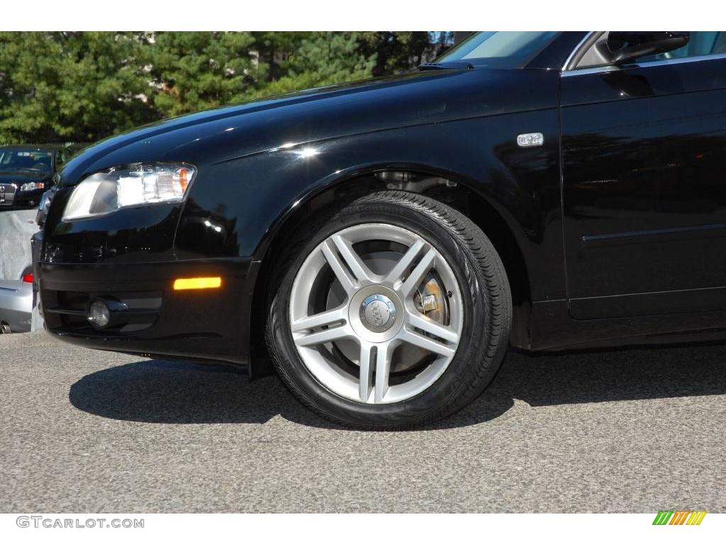 2007 A4 2.0T quattro Sedan - Brilliant Black / Ebony photo #3