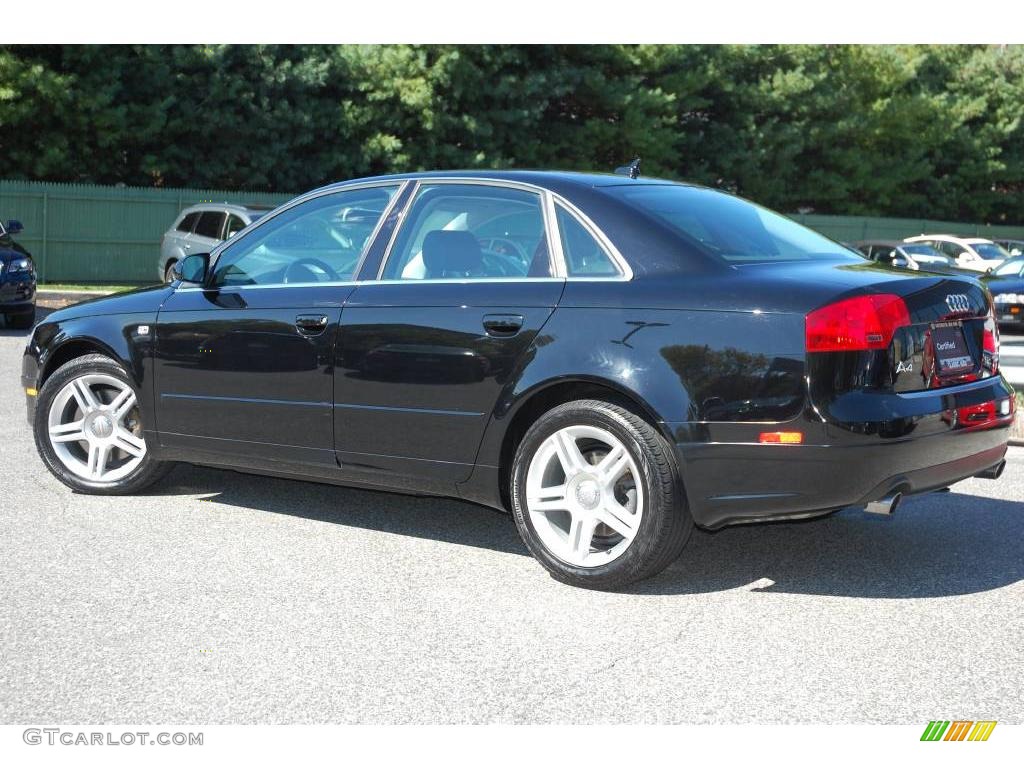 2007 A4 2.0T quattro Sedan - Brilliant Black / Ebony photo #11