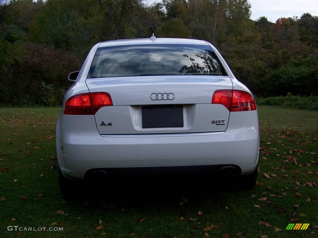 2007 A4 2.0T quattro Sedan - Ibis White / Beige photo #7