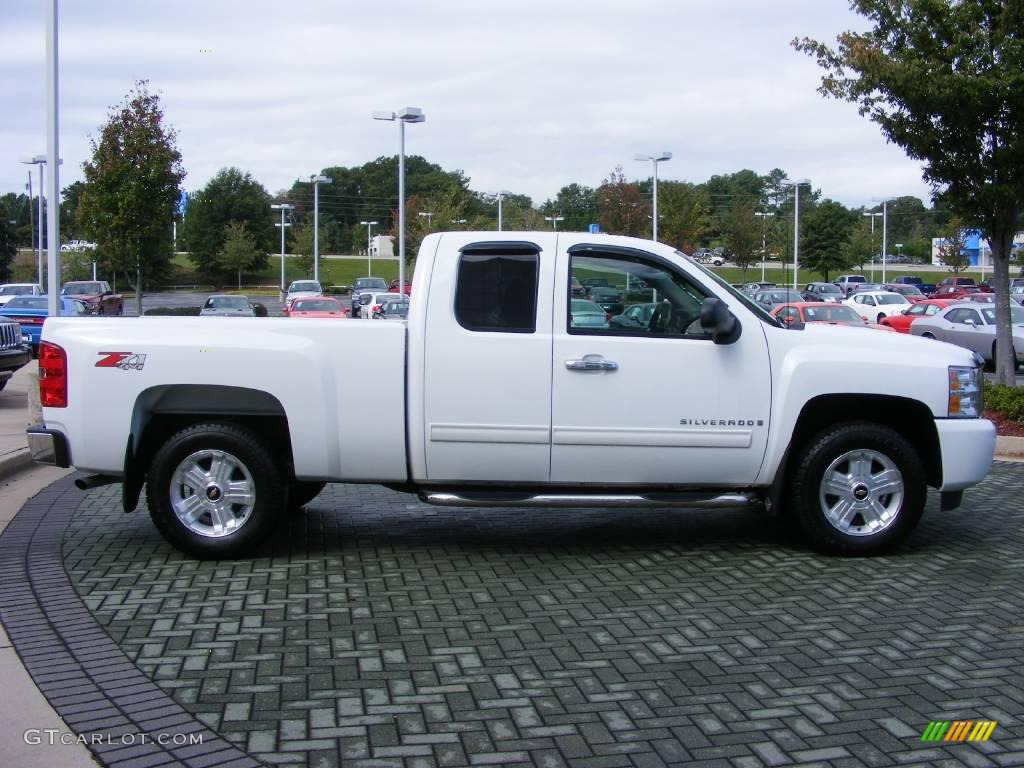 2009 Silverado 1500 LT Extended Cab 4x4 - Summit White / Ebony photo #6