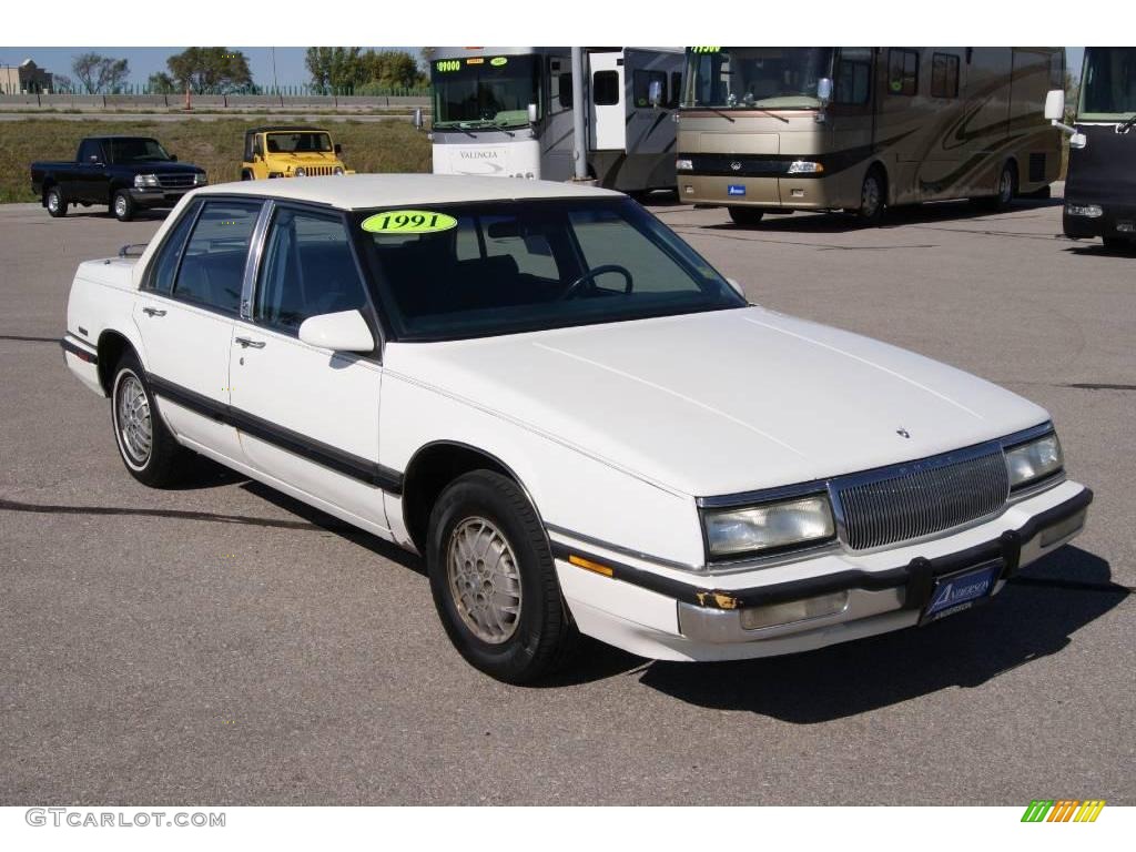 1991 LeSabre Limited Sedan - White / Blue photo #3