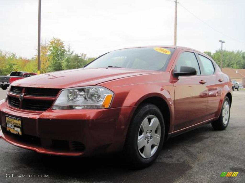 2008 Avenger SE - Sunburst Orange Pearl / Dark Slate Gray/Light Slate Gray photo #1