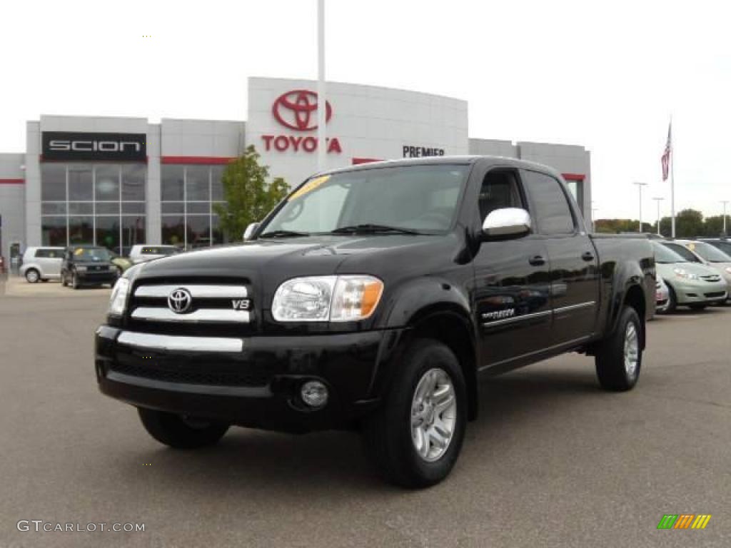 2006 Tundra SR5 Double Cab 4x4 - Black / Light Charcoal photo #1