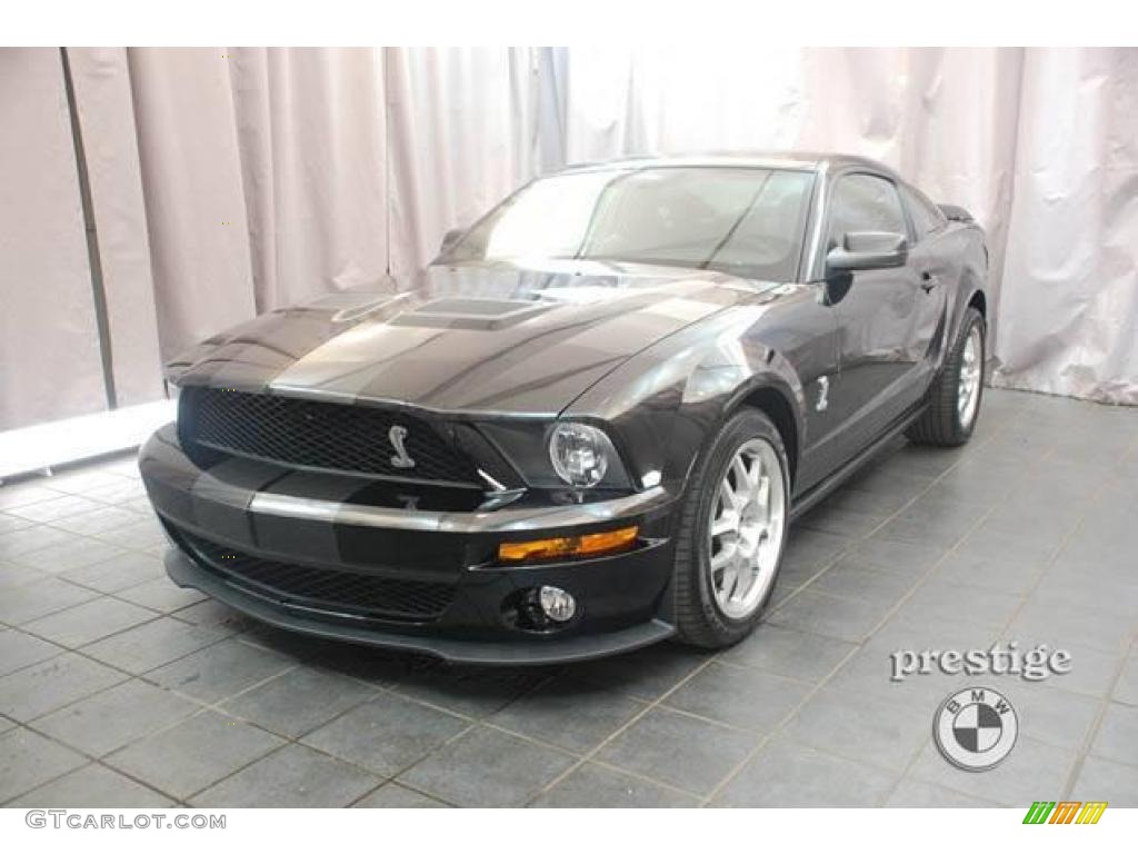 2008 Mustang Shelby GT500 Coupe - Black / Black photo #1