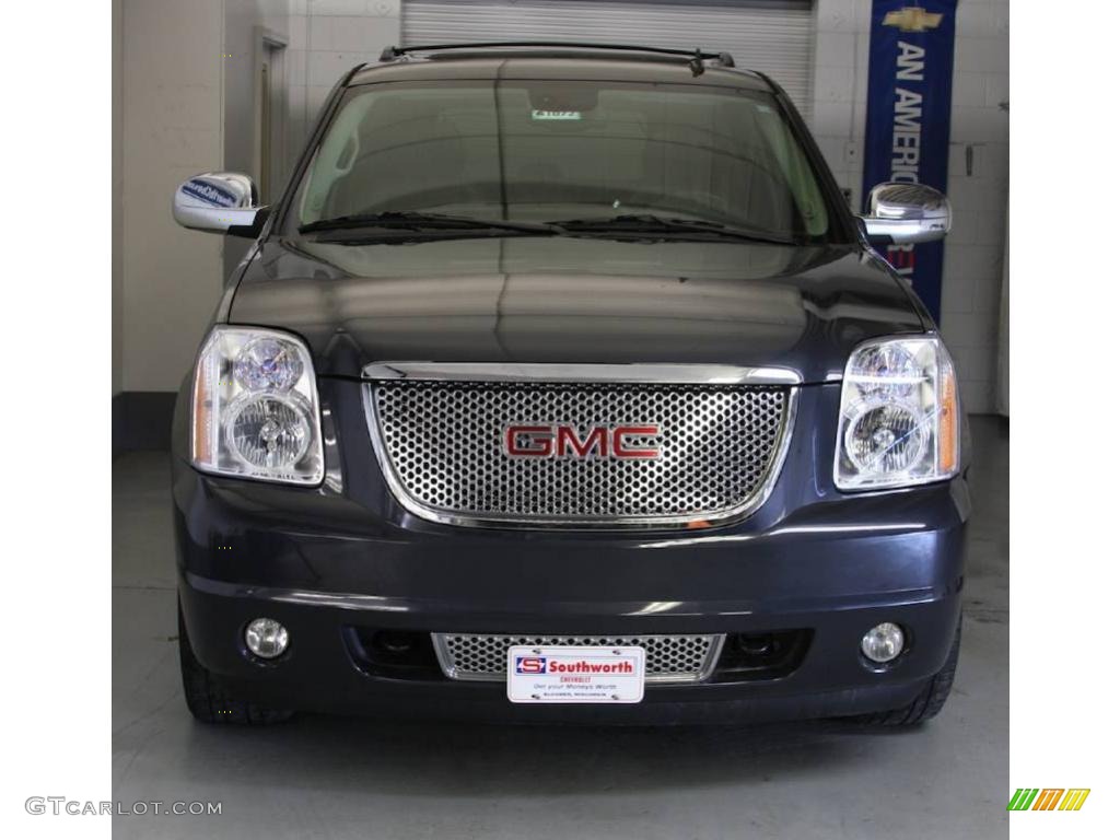 2008 Yukon XL Denali AWD - Dark Slate Metallic / Ebony photo #2