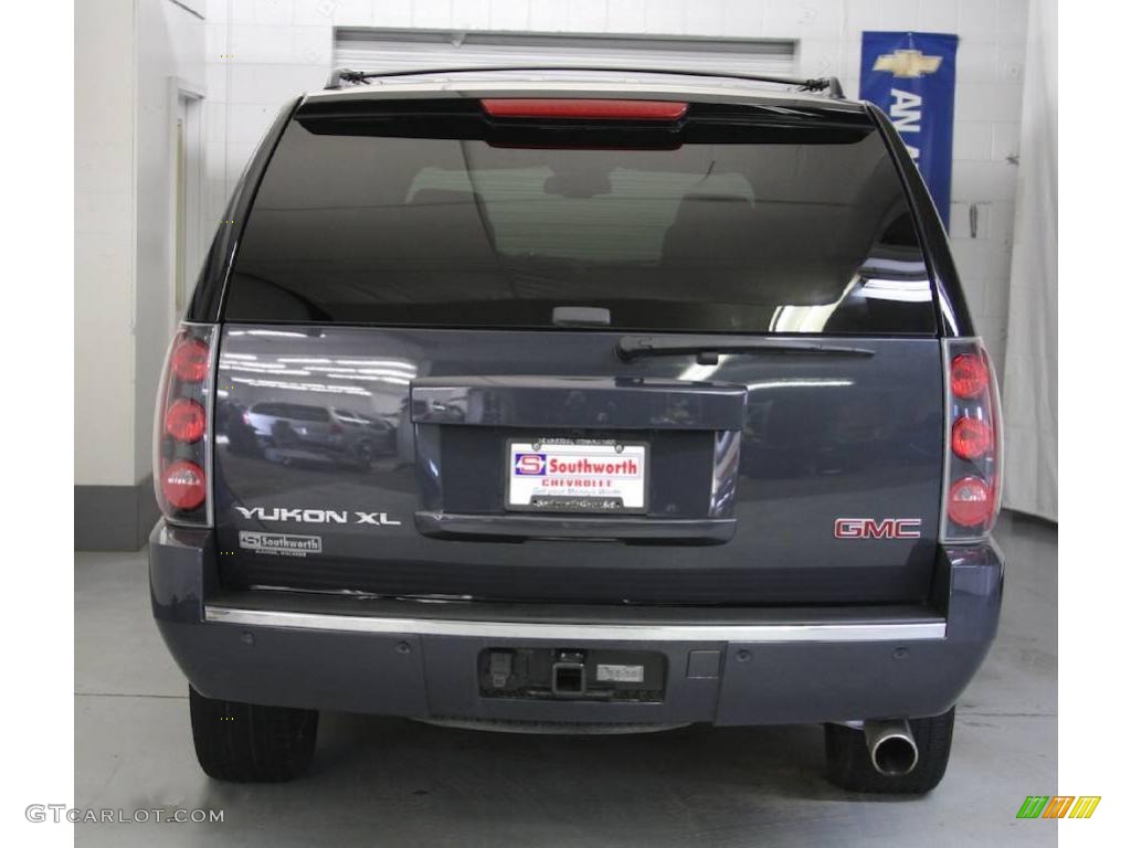 2008 Yukon XL Denali AWD - Dark Slate Metallic / Ebony photo #3