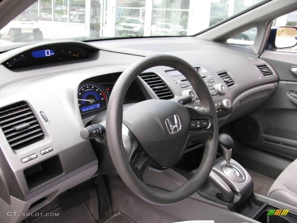 2007 Civic LX Sedan - Royal Blue Pearl / Gray photo #13