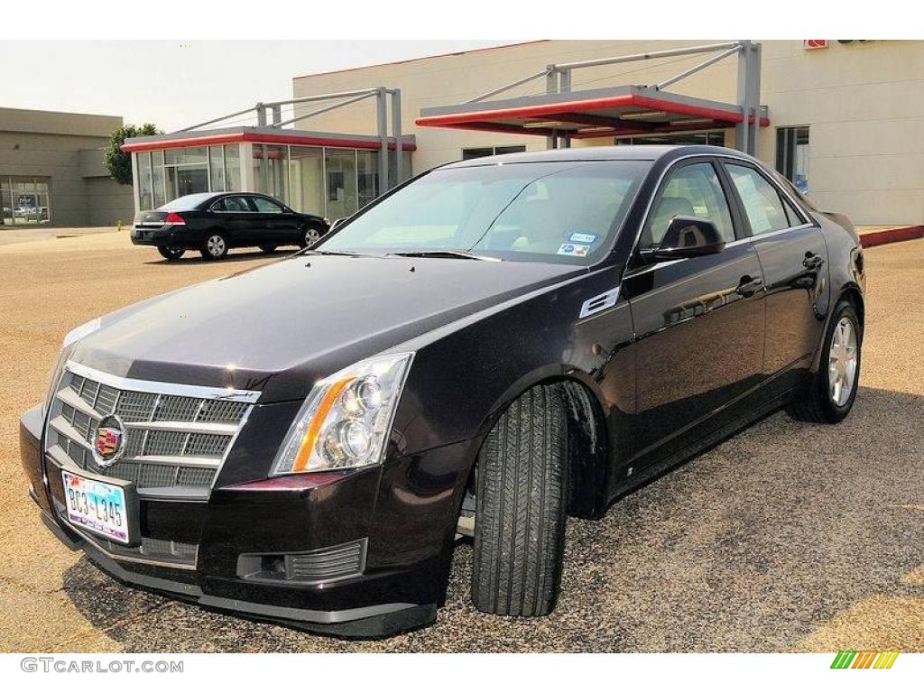 2009 CTS Sedan - Black Cherry / Cashmere/Cocoa photo #1