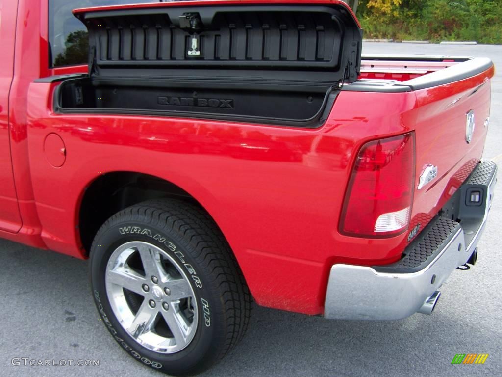 2009 Ram 1500 Big Horn Edition Crew Cab 4x4 - Flame Red / Dark Slate/Medium Graystone photo #7